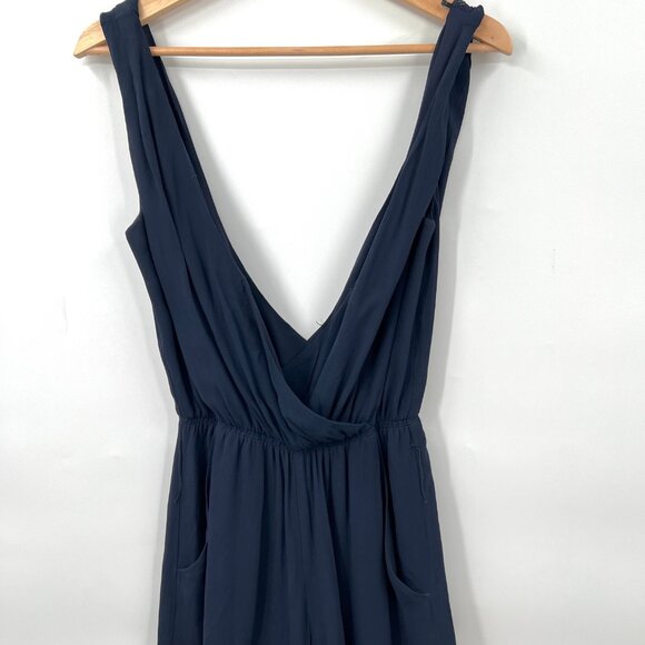 Babaton Deep V-neck Crop Wide Leg Jumpsuit - Picture 4 of 5